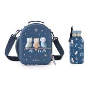 Tutete Coffret Repas Aventure pour Enfants | Pack Sac Isotherme 3D avec Bouteille Acier 500 ml + Housse Thermique | Idéal Repas Enfant, Crèche, École et Sorties | Magical Forest