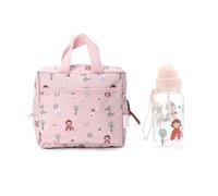 Tutete Coffret Repas Essentiel | Pack Sac Isotherme avec Gourde Tritan 500 ml | Léger, Pratique et Sans BPA | Idéal École, Crèche et Sorties | Little Red