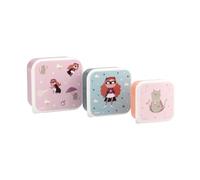 Tutete Lot de 3 Boîtes Repas Enfant | Lunch Box 500 ml, 350 ml, 300 ml | Micro-ondables, Lavables au Lave-Vaisselle, Sans BPA | Idéales pour Crèche, École et Sorties | Fantastic Girl