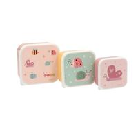 Tutete Lot de 3 Boîtes Repas Enfant | Lunch Box 500 ML, 350 ML, 300 ML | Micro-ondables, Lavables au Lave-Vaisselle, sans BPA | Idéales pour Crèche, École et Sorties | Bugs