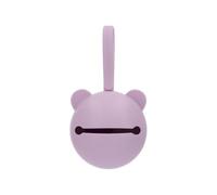 Tutete Porte-tétine bébé en silicone | Trousse hygiénique avec poignée pour poussette et sac de maternité | Boîte porte-tétine pour 3-4 unités | Ours lilas