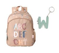 Tutete Sac à Dos Scolaire pour Enfants, Funny Letters