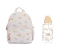 Tutete Set Sac à Dos Maternelle avec Gourde Tritan 500 ML pour Enfant | Léger, Pratique et sans BPA | Idéal Crèche, École et Sorties | Savannah