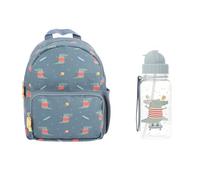 Tutete Set Sac à Dos Maternelle avec Gourde Tritan 500 ML pour Enfant | Léger, Pratique et sans BPA | Idéal Crèche, École et Sorties | Croc