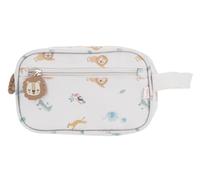 Tutete Trousse de Toilette Enfant | Double Compartiment avec Poche Zippée | Compacte et Résistante | Idéale École, Voyage et Maison | Savannah