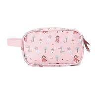 Tutete Trousse de Toilette Enfant | Double Compartiment avec Poche Zippée | Compacte et Résistante | Idéale École, Voyage et Maison | Little Red