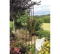 Louis Moulin 3816 Tuteur Colonne Corset Col Evasé Métal Fer Vieilli 200 cm