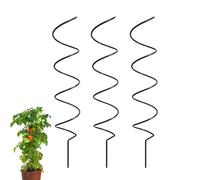 Tuteur pour | Ensemble de 3 tiges Spirales en Fer - piquets de Support pour Fleurs de 43 cm - pour Jardin, intérieur, extérieur, rosiers, vignes et grimpantes
