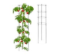 Tuteur tomate support à plantes piquet de tomates treillis ajustable 4 anneaux