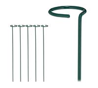 Tuteur tomate support de jardin 60 cm vert foncé tuteur pour plantes 6 pièces