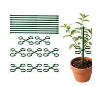 Tuteurs De De Jardin - 10 pièces Design Treillis Vert à Boucle - Anneau de Support Cage | pour Intérieur, Extérieur, Jardin, Jardinière, Lit Surélevé, Monstera, Tomate, Fruit, Légume, Ferme et Serre