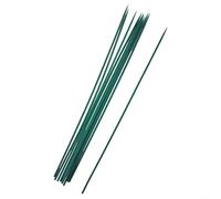 Tuteurs de plantes en bois de 40 cm pour utilisation en extérieur avec teinture verte fixe et bords arrondis pour assemblage de bouquet et insertion de sol