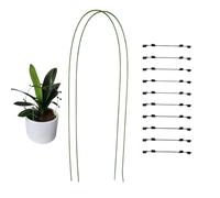 Tuteurs Extérieur Flexibles, Métal, Support, Tiges, Clips Inclus,
