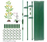 Tuteurs pour Plantes,20 Pièces Tuteur Plante Interieur, 20 Tiges de Plantes Clips, 10 Tiges Tube d'extension, Attache Plante, Tuteur Orchidee, Fixation de Croissance des Plantes（90PCS）