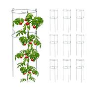 relaxdays Support pour plantes grimpantes rond, set de 10 pièces