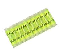 Tutoy 10Pcs 9X40Mm Cylindrique Bulle d'esprit Niveau Set pour La Mesure Professionnelle Et L'Utilisation Normale