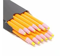 Tutoy 12 Pcs Marqueur Peel Off Chinagraph Grease Crayon De Cire pour Métal Verre Tissu-Jaune