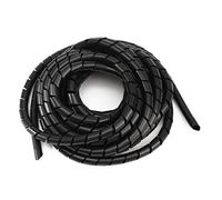 TuToy Ordinateur de tube d'enroulement de fil électrique de câble de polyéthylène spiralé noir