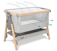 Tutti Bambini Cozee Lit pour bébé, idéal Aussi pour accrocher au lit ou comme lit de Voyage, chêne et Argent, 80,5 x 51 cm