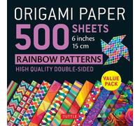 Origami Paper 500 Sheets Rainbow Patterns 6 inches - 15 cm: Tuttle Origami Paper: High-Quality Double-Sided Origami Sheets Printed With 12 Different Designs (Instructions for 6 Projects Included)