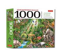 Tuttle Publishing Asian Rainforest Wildlife - 1000 Piece Jigsaw Puzzle: Finished Size 29 in X 20 inch (74 x 51 cm)