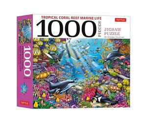 Tuttle Publishing Tropical Coral Reef Marine Life - 1000 Piece Jigsaw Puzzle: Finished Size 29 in X 20 inch (74 x 51 cm)