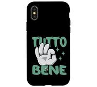 Tutto Bene - Geste de la Main Italienne Citation drôle d'Italie Coque pour iPhone X/XS