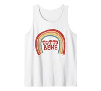 Tutto Bene Inscription Italienne Arc-en-Ciel Débardeur