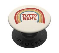 Tutto Bene Inscription Italienne Arc-en-Ciel PopSockets PopGrip Adhésif