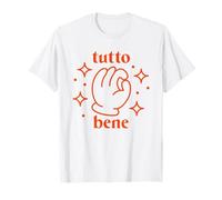TUTTO BENE X Alles gut Italien Inscription en allemand « Positiv Gute Laune » T-Shirt