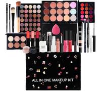 Tutto en 1 kit de maquillage, kit de maquillage initial | Kit de maquillage multifonction 24 pièces/ensembles - Make -Up Pinceau, fard à paupières, ensemble de lèvres brillantes, rouge à lèvres
