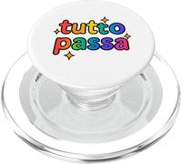 Tutto Passa Rainbow Sparkle - Citation Italienne ludique PopSockets PopGrip pour MagSafe