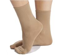 TuttoDanza - Chaussette de danse classique RAD en microfibre pour ballerines ballet moderne contemporaine - Fabriqué en Italie - couleur nude, Nu, S
