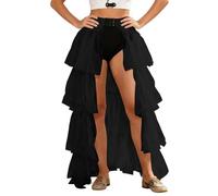 Tutu Adulte - Robe de Soirée Longue pour Femme Jupe Bouffante Élégante en Tissu Patchwork Transparent avec Insertions Résille pour Événements Spéciaux Cérémonies et Occasions Festives