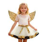 Tutu Danse Classique Fille Jupon Robe Enfant Fille Bal ou soirée Jupe Tutu Superposée Style Fée avec Éléments Détachables - Costume Complet pour Ballet, Carnaval Et Contes De Fées
