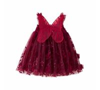 Tutu Danse Classique Fille Jupon Robe Enfant Fille Bal ou soirée Robe sans Manches À Bretelles Et Motifs Floraux - Tenue Légère pour Danse, Anniversaire Et Goûters D’été
