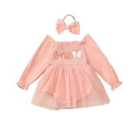 Tutu Danse Classique Fille Jupon Robe Enfant Fille De Toutes Saisons Barboteuse Manches Longues Dentelle + Tutu Superposé - Ensemble Doux pour Nouveau-né, Parfait pour Tenue Quotidienne