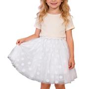 Tutu Danse Classique Fille Jupon Robe Enfant Fille De Toutes Saisons Jupe Légère en Tulle Aérien - Jupon Confortable pour Danse Quotidienne, Répétitions Et Jeux Libres