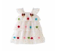 Tutu Danse Classique Fille Jupon Robe Enfant Fille De Toutes Saisons Robe À Manches Volantes Décorée Sapin - Tenue De Fête Hivernale pour Tout-Petits, Parfaite pour Réveillon Et Spectacles