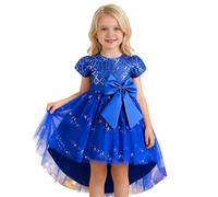 Tutu Danse Classique Fille Jupon Robe Enfant Fille De Toutes Saisons Robe De Fête avec Jupon Tutu Et Gros Nœud Décoratif - Tenue Mignonne pour Anniversaires, Goûters Et Fêtes Familiales
