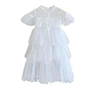 Tutu Danse Classique Fille Jupon Robe Enfant Fille De Toutes Saisons Robe Manches Papillon Pailletée Étoiles Et Lune À Volants - Tenue Cosmique pour Spectacles Nocturnes Et Fêtes Magiques