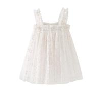 Tutu Danse Classique Fille Jupon Robe Enfant Fille De Toutes Saisons Robe sans Manches À Bretelles Et Imprimé Floral - Tenue Estivale pour Danse, Anniversaire Et Jeux en Plein Air