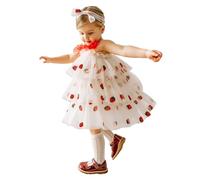 Tutu Danse Classique Fille Jupon Robe Enfant Fille De Toutes saisons Robe Sans Manches En Mesh Superposée - Tenue De Fête Légère Pour Tout-petits, Adaptée Aux Célébrations Estivales Et Danses Joyeuses