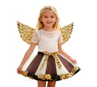 Tutu Danse Classique Fille Jupon Robe Enfant Fille Jupe Tutu Superposée Style Fée avec Éléments Détachables - Costume Complet pour Ballet, Carnaval Et Contes De Fées