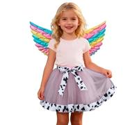 Tutu Danse Classique Fille Jupon Robe Enfant Fille Jupon Tutu Rose Pâle avec Motif Cœur Et Couche Amovible - Tenue Douce pour Tout-Petits, Idéale pour Photos Et Goûters