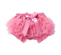 Tutu Danse Classique Fille Jupon Robe Enfant Fille Short en Dentelle Double avec Surcouche Transparente Et Nœud - sous-Jupe Confortable Et Légère pour Tenue Quotidienne Ou Danse Douce
