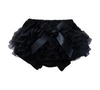 Tutu Danse Classique Fille Jupon Robe Enfant Fille Short en Dentelle Double avec Surcouche Transparente Et Nœud - sous-Jupe Confortable Et Légère pour Tenue Quotidienne Ou Danse Douce