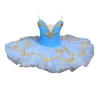 Tutu de Ballet Professionnel Rose Bleu Blanc pour Enfants et Filles