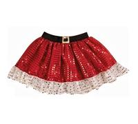 Tutu De Noël - Ptit Clown - Rouge Avec Sequins - Enfant Fille - Taille Unique Multicolore