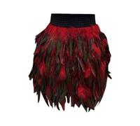Tutu Femme De Spectacle Costume Scène Plumes Pour Femmes (Red, Xxxl) Purple Skirt Jupe Fluo Danse Classique Mini Blanche Rouge Courte Noire Halloween Fendue Asymetrique Marron Mere Noel Steampunk